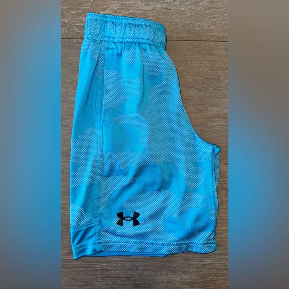Under Armour Teal Camo Athletic Shorts